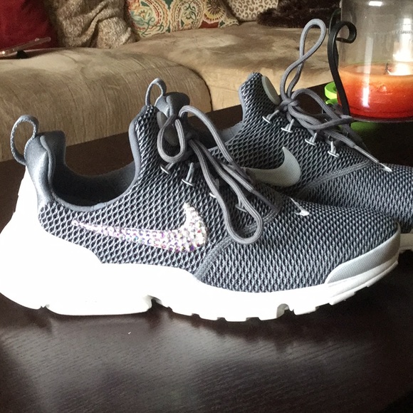 Beautiful  swavorski crystal Nike sneakers. - Picture 2 of 3